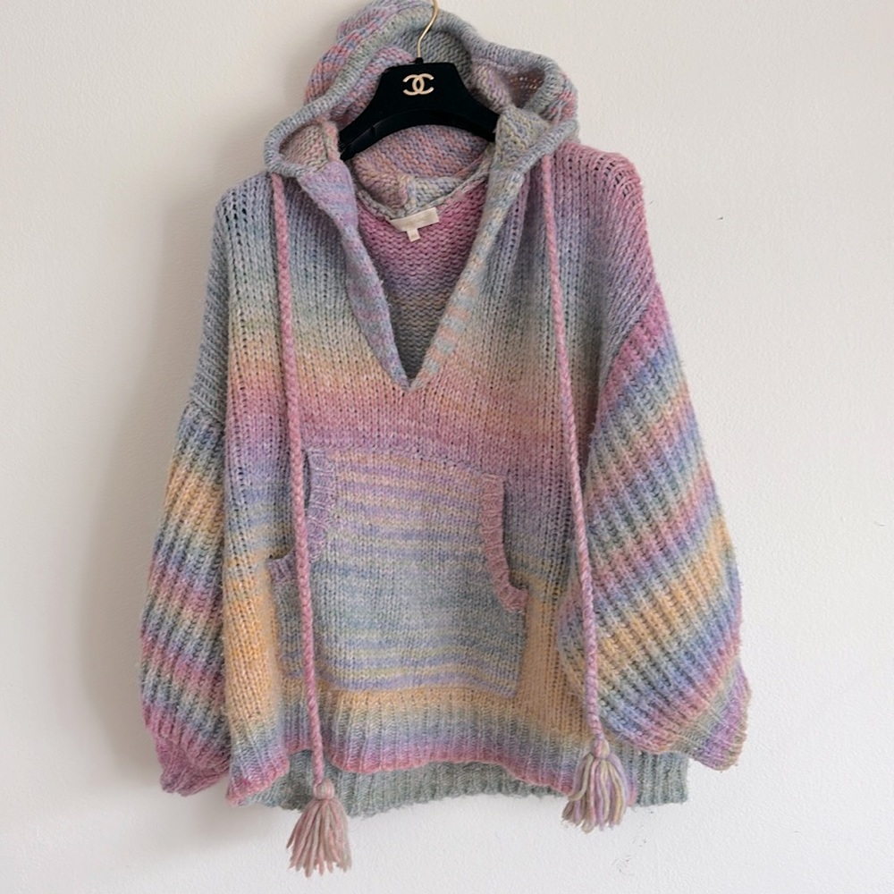 SOLD on IG @Marche.NewportBeach 🩷 LoveShackFancy | Remington Rainbow Sweater